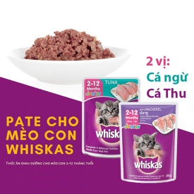 Pate Whiskas cho mèo con