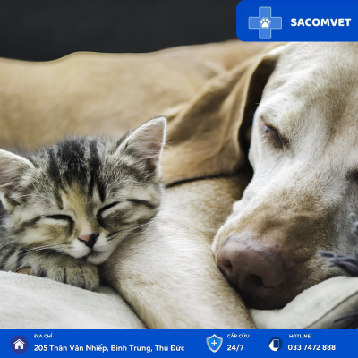 tẩy giun ở chó mèo sacomvet