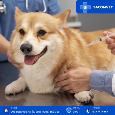 tiêm vaccine ở chó mèo sacomvet